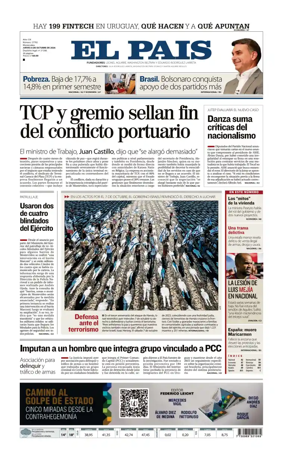 Cover of El Pais (Uruguay)