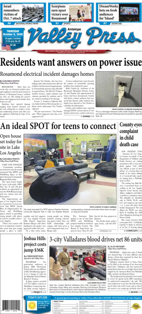 Cover of Antelope Valley Press