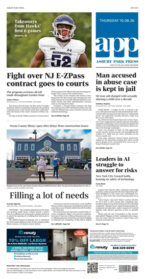 Cover of Asbury Park Press
