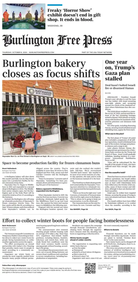Cover of Burlington Free Press
