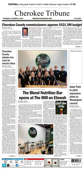 Cover of Cherokee Tribune