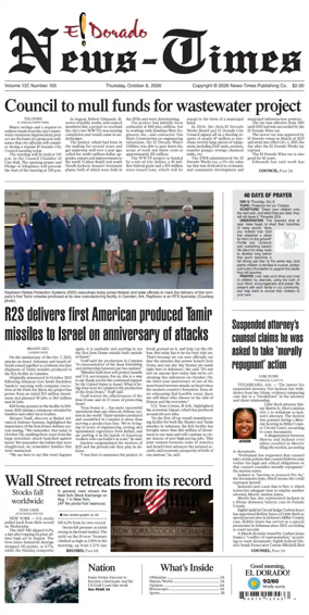 Cover of El Dorado News-Times (VCID - Camden News)