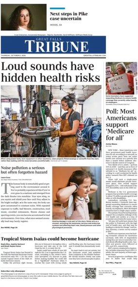 Cover of Great Falls Tribune