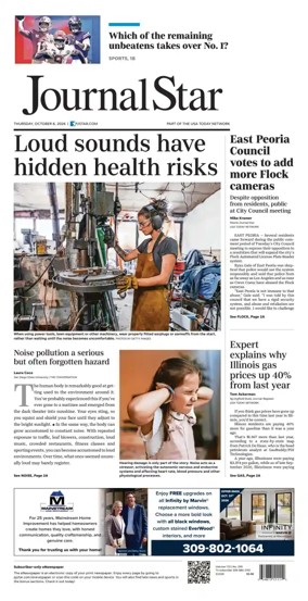 Cover of Journal Star (Peoria)