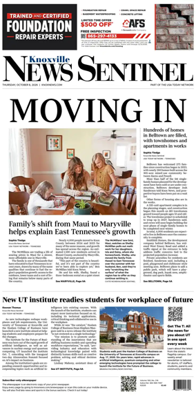 Cover of Knoxville News Sentinel
