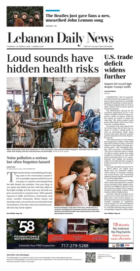 Cover of Lebanon Daily News