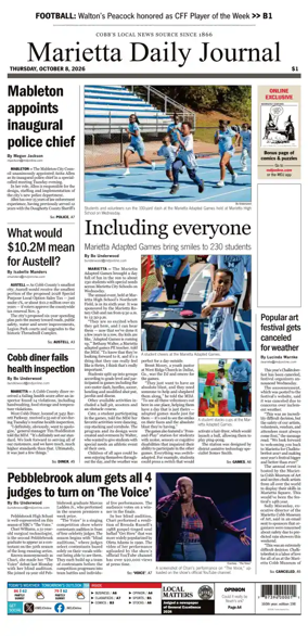 Cover of Marietta Daily Journal