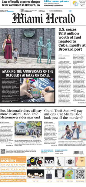 Cover of Miami Herald