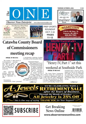 Cover of Observer News Enterprise