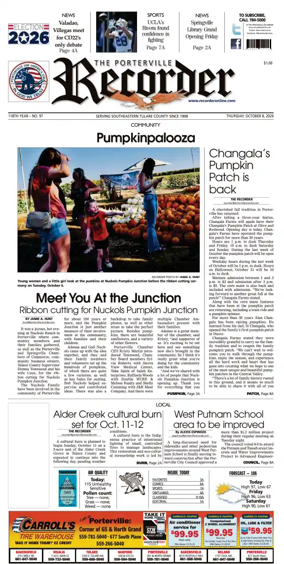 Cover of Porterville Recorder