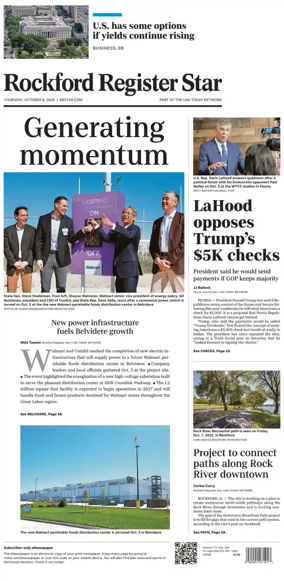 Cover of Rockford Register Star
