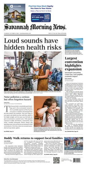 Cover of Savannah Morning News