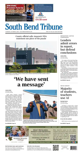 Cover of South Bend Tribune