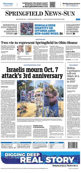 Cover of Springfield News-Sun