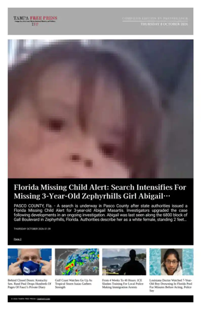 Cover of Tampa Free Press