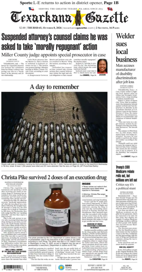 Cover of Texarkana Gazette