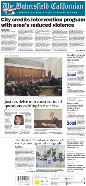 Cover of The Bakersfield Californian