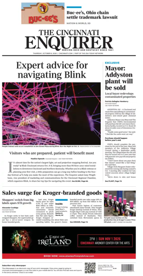 Cover of The Cincinnati Enquirer