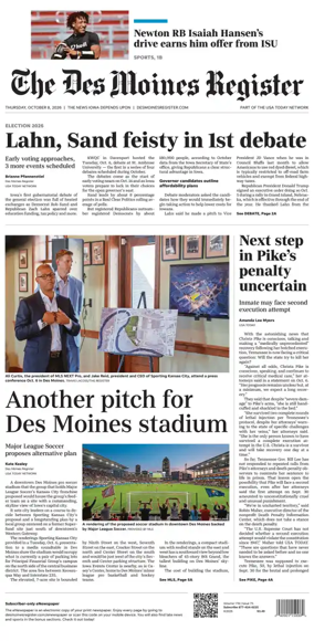 Cover of The Des Moines Register