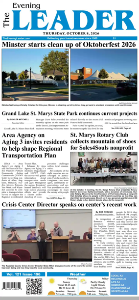 Cover of The Evening Leader