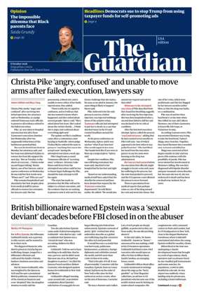 Cover of The Guardian (USA)
