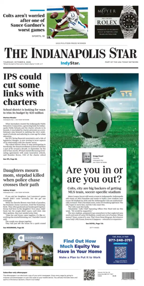 Cover of The Indianapolis Star