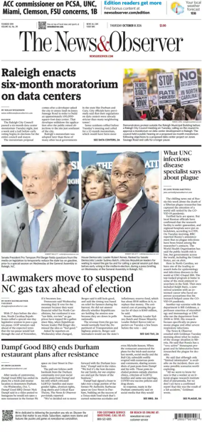 Cover of The News & Observer