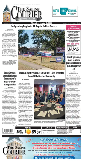 Cover of The Saline Courier