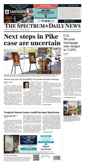 Cover of The Spectrum & Daily News