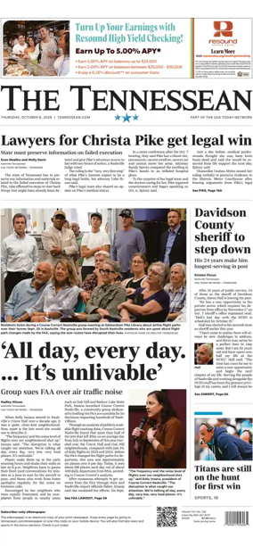 Cover of The Tennessean