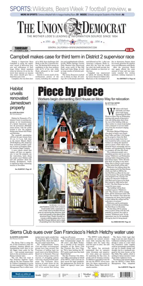 Cover of The Union Democrat