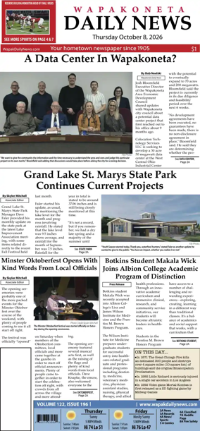 Cover of Wapakoneta Daily News