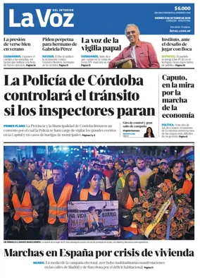 Cover of La Voz del Interior
