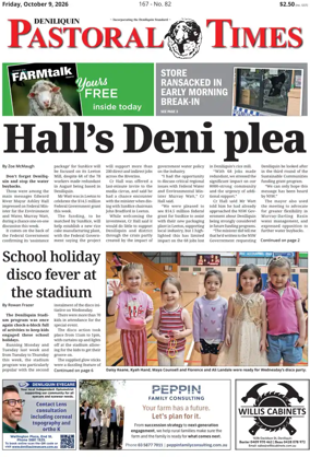 Cover of Deniliquin Pastoral Times