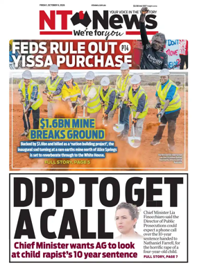 Cover of NT News