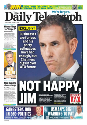 Cover of The Daily Telegraph (Sydney)