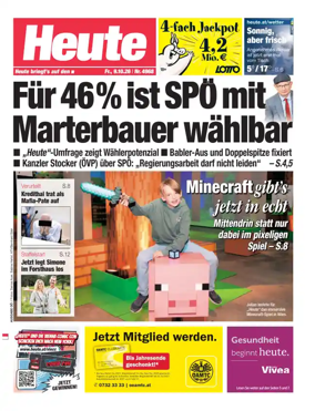 Cover of Heute - Oberosterreich Ausgabe