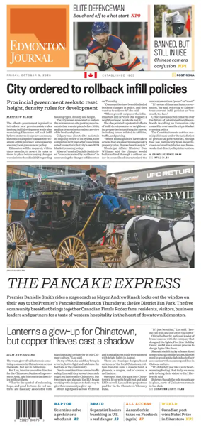 Cover of Edmonton Journal