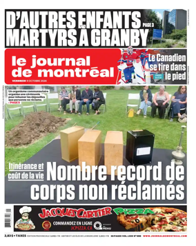 Cover of Le Journal de Montreal