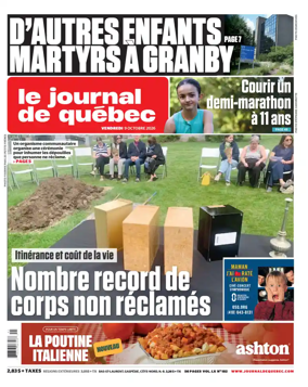 Cover of Le Journal de Quebec