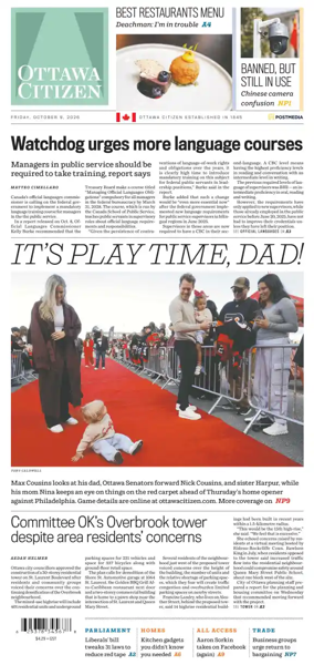 Cover of Ottawa Citizen