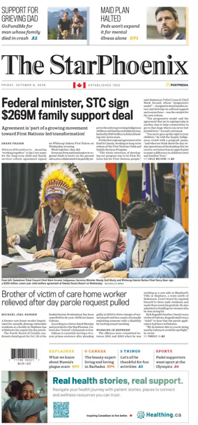 Cover of Saskatoon StarPhoenix