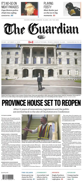 Cover of The Guardian (Charlottetown)