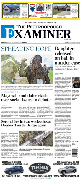 Cover of The Peterborough Examiner