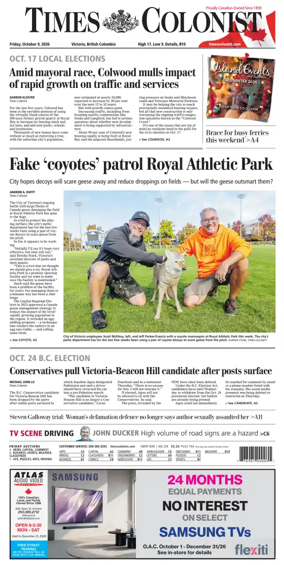 Cover of Times Colonist
