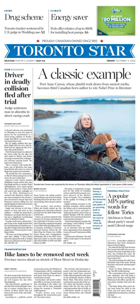 Cover of Toronto Star