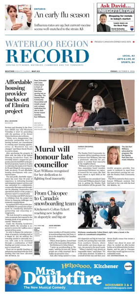 Cover of Waterloo Region Record