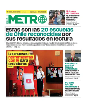 Cover of Publimetro Chile