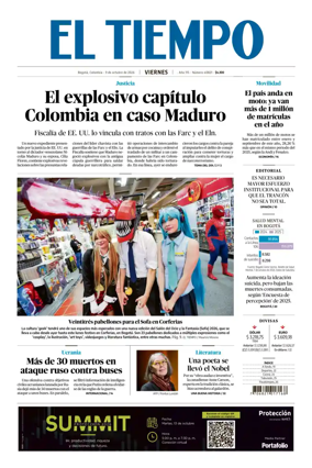 Cover of El Tiempo (Bogota)