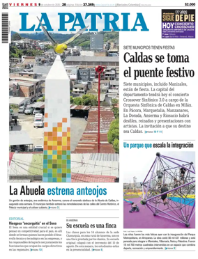 Cover of La Patria (Colombia)